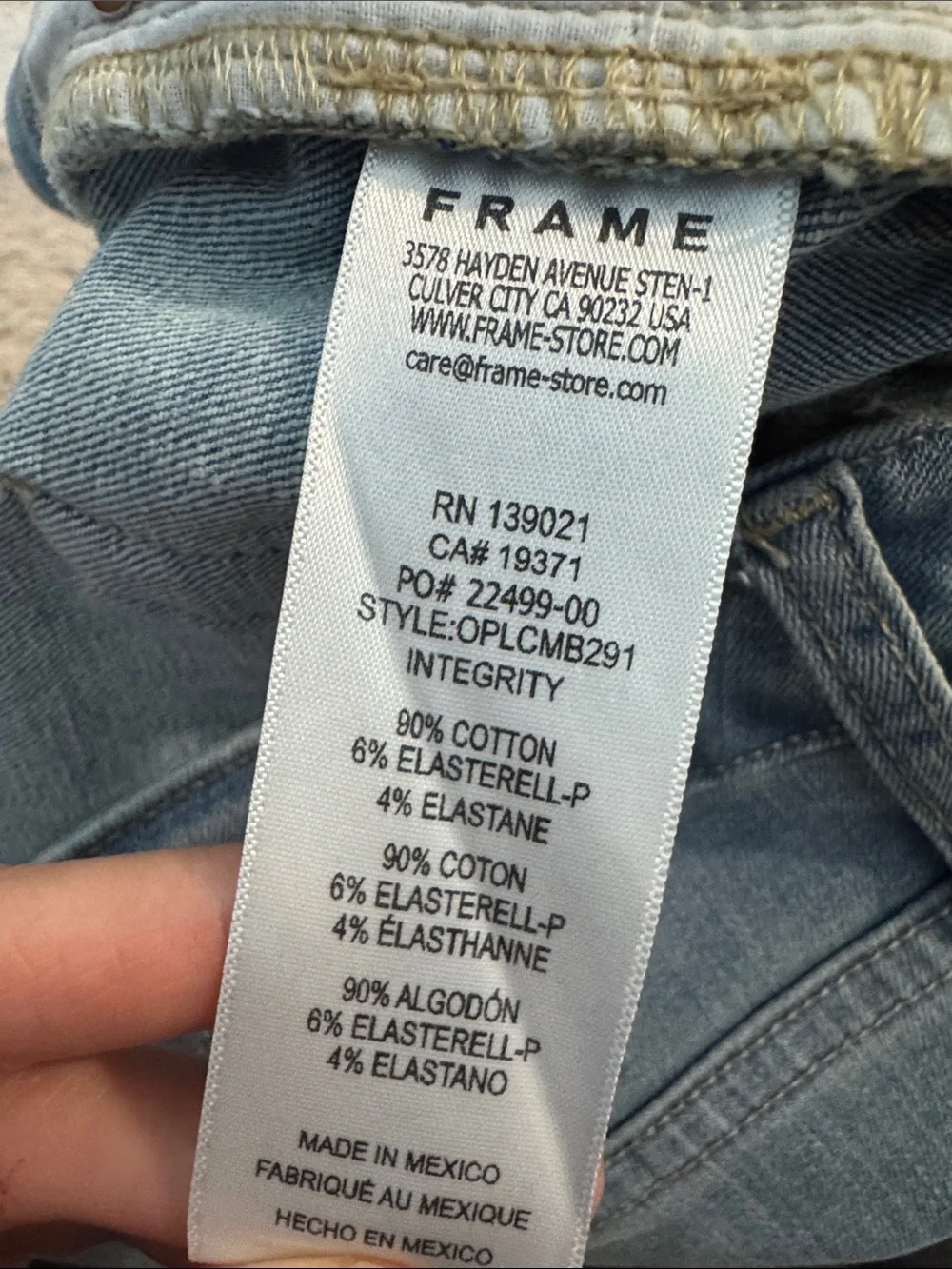 Frame Denim Le Crop Mini Boot